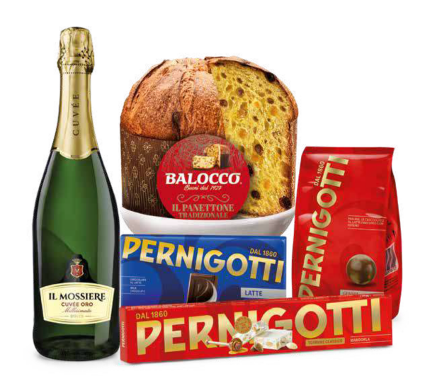 Regalidea Strenna Gran Natale Pernigotti Pandoro 5 Pezzi