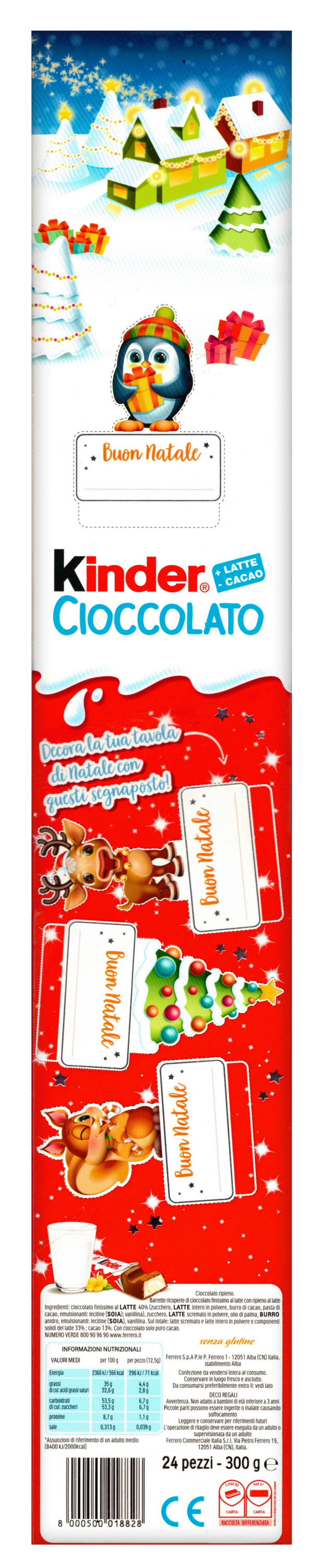 Kinder Cioccolato Christmas Edition Mezzo Metro 300g retro