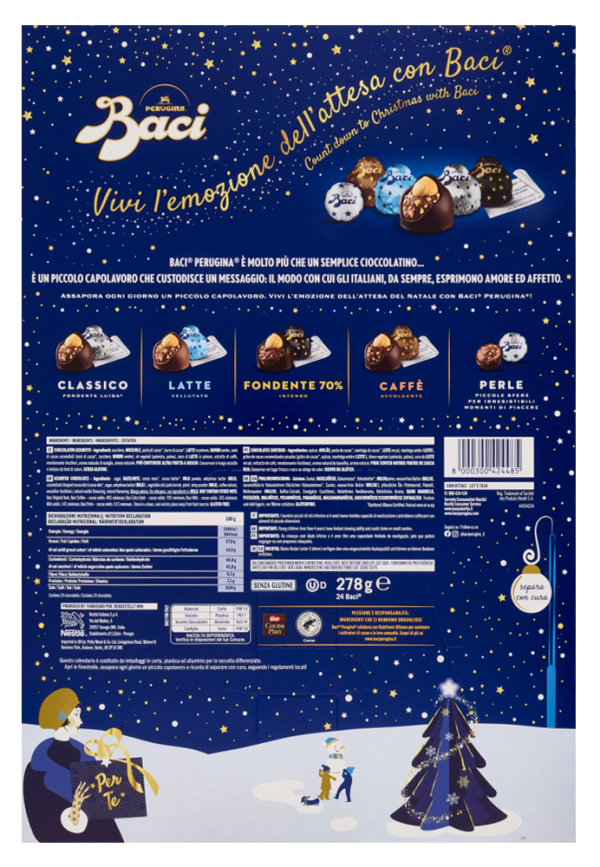 Baci Perugina Calendario dell'Avvento 278g retro