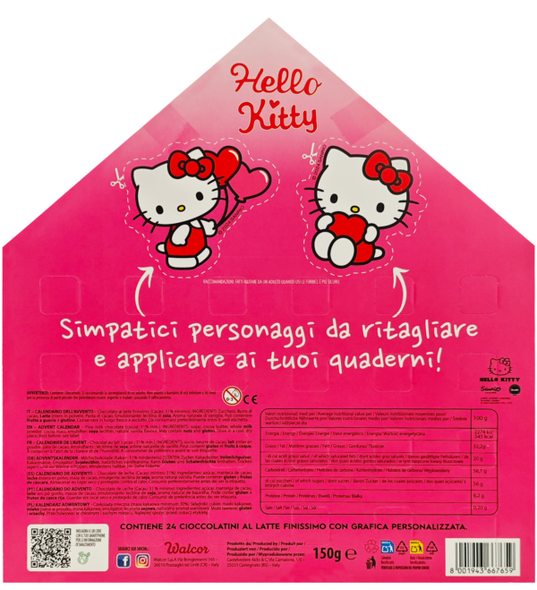 Walcor Hello Kitty Calendario dell'Avvento + Omaggio 150g retro