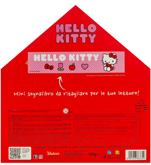 Walcor Hello Kitty Calendario dell'Avvento + Omaggio 150g retro
