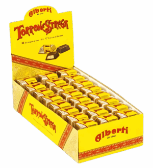 Strega Alberti Torrone Torroncino Mignon Ricoperto di Cioccolato 96pz, 860g