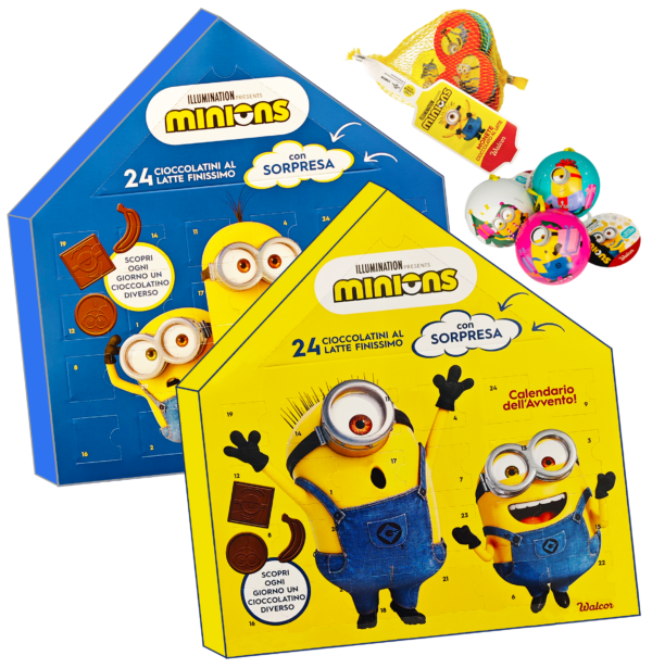 Walcor Minions Calendario dell'Avvento + Omaggio 150g