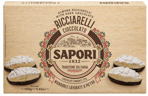 Sapori Ricciarelli Cioccolato e Mandorle 154g