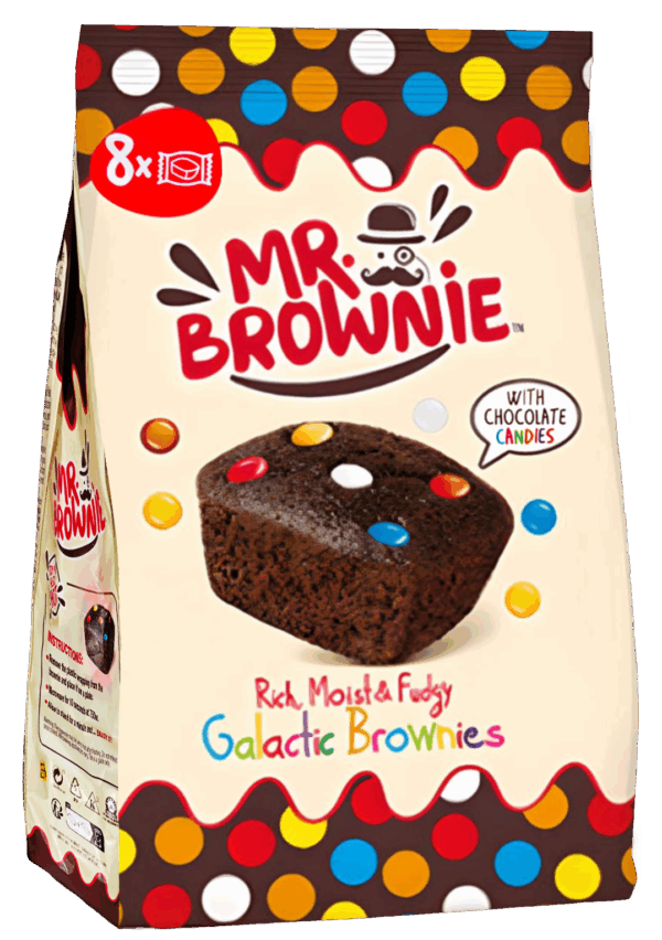 Mr. Brownie Galactic Brownies con Confetti al Cioccolato 200g