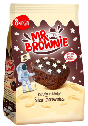 Mr. Brownie Star Brownies con Decorazioni Stelle 200g