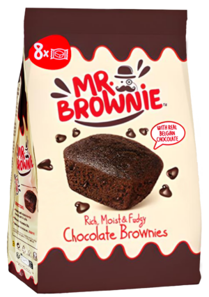 Mr. Brownie Chocolate con Gocce di Cioccolato Belga 200g