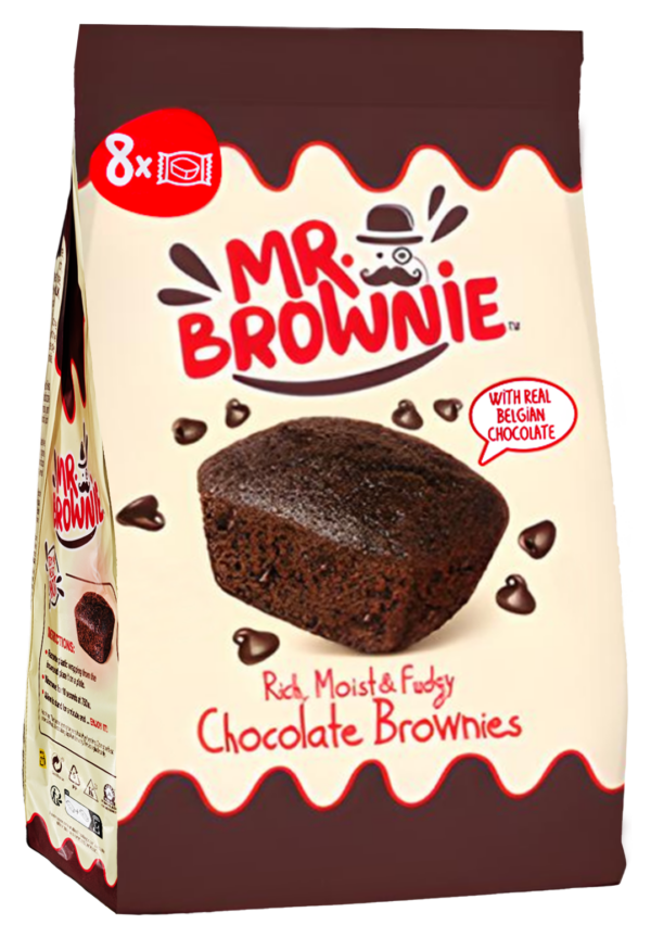 Mr. Brownie Chocolate con Gocce di Cioccolato Belga 200g