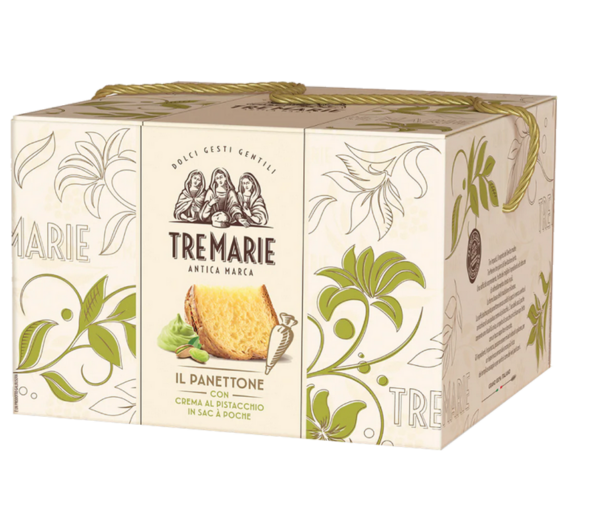 Tre Marie Panettone Scatola con Laccio Pistacchio 950g