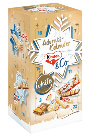 Kinder & Co. White Edition Calendario dell'Avvento 263g
