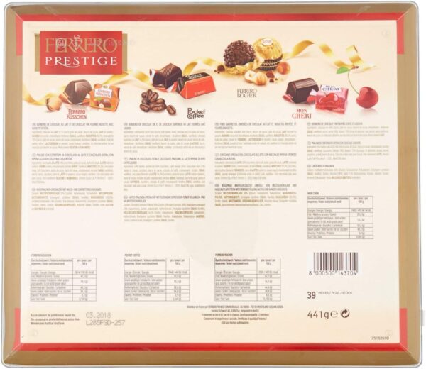 Ferrero Prestige 39 pezzi 442g retro