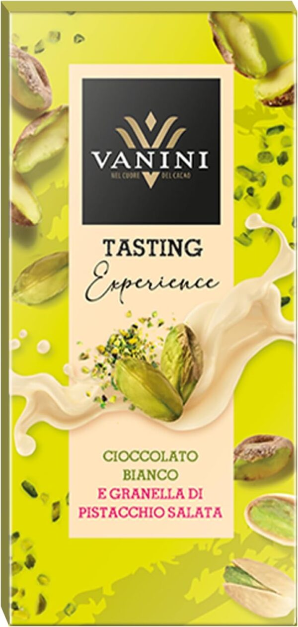 Vanini Tavoletta Tasting Experience Cioccolato Bianco e Pistacchio 75g