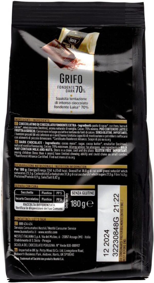 Perugina Grifo Sacchetto 180g retro