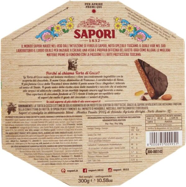 Sapori Torta di Cecco 300g retro