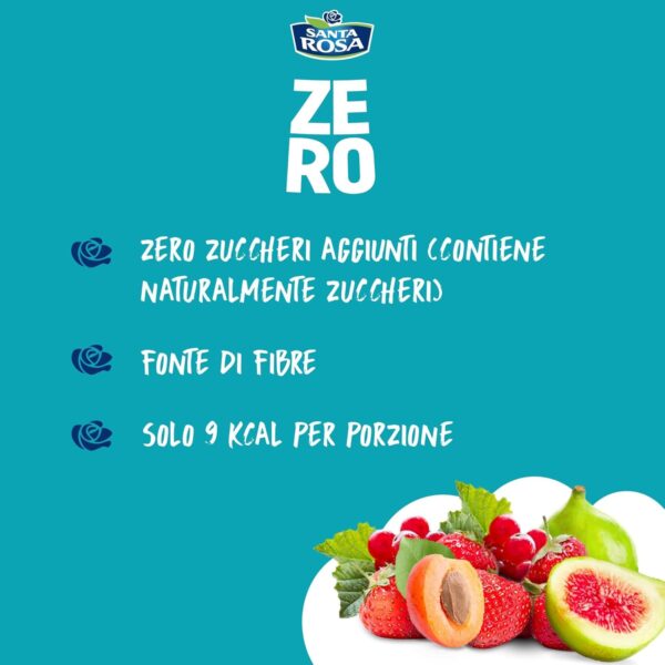 Santa Rosa Confettura Zero Zuccheri Aggiunti Fragola 300g