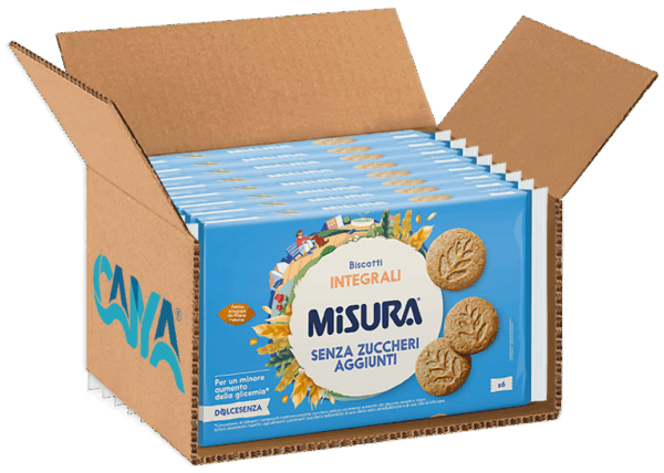 Misura Dolcesenza Biscotti Integrali con Cereali Senza Zuccheri Aggiunti 280g box