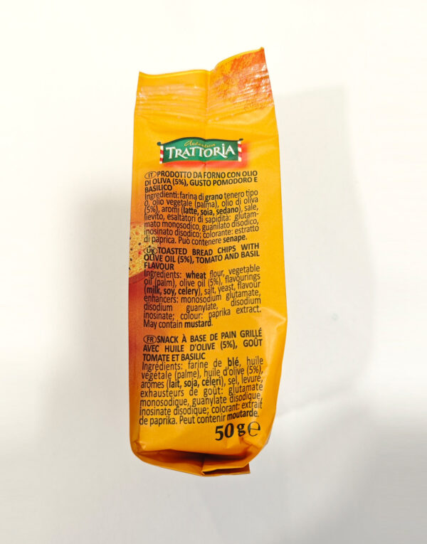 Autentica Trattoria San Carlo Bruschetti Crostini Pomodoro e Basilico Box 10x50g