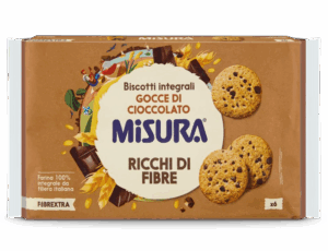 Misura Fibrextra Biscotti Farina Integrale con Gocce Cioccolato 280g