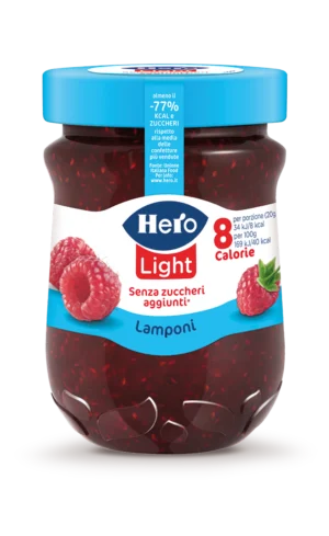 Hero Confettura Light Lamponi 280g