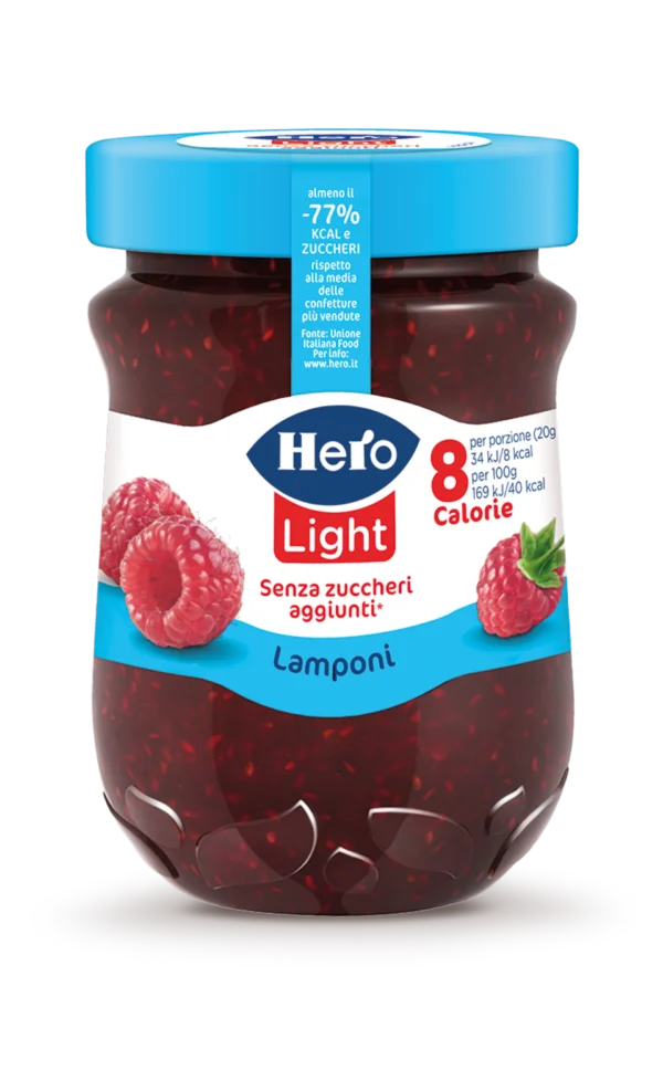 Hero Confettura Light Lamponi 280g