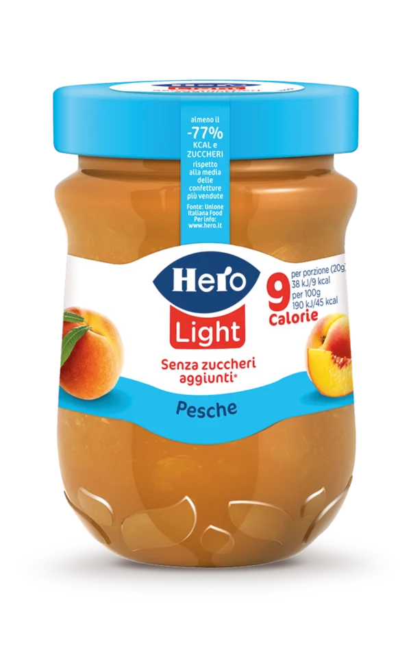 Hero Confettura Light Pesche 280g