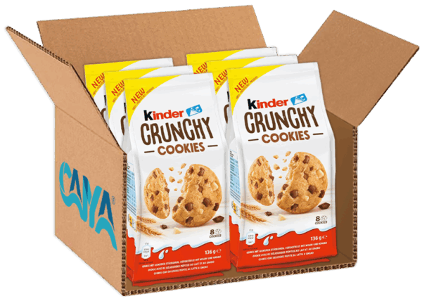 Kinder Crunchy Cookies Biscotti 136g box