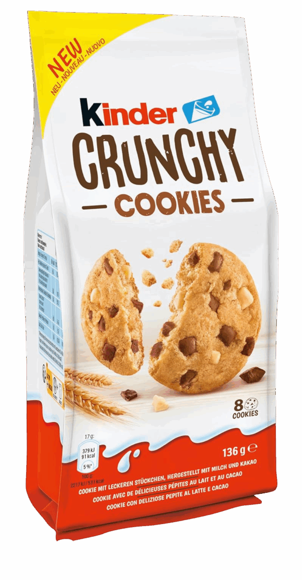 Kinder Crunchy Cookies Biscotti 136g