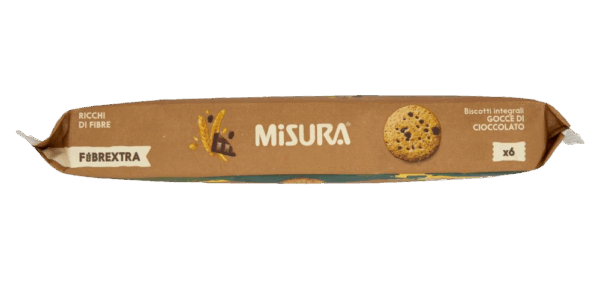 Misura Fibrextra Biscotti Farina Integrale con Gocce Cioccolato 280g