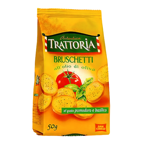 San Carlo Bruschetti "Autentica Trattoria" Crostini Pomodoro e Basilico 10x50g