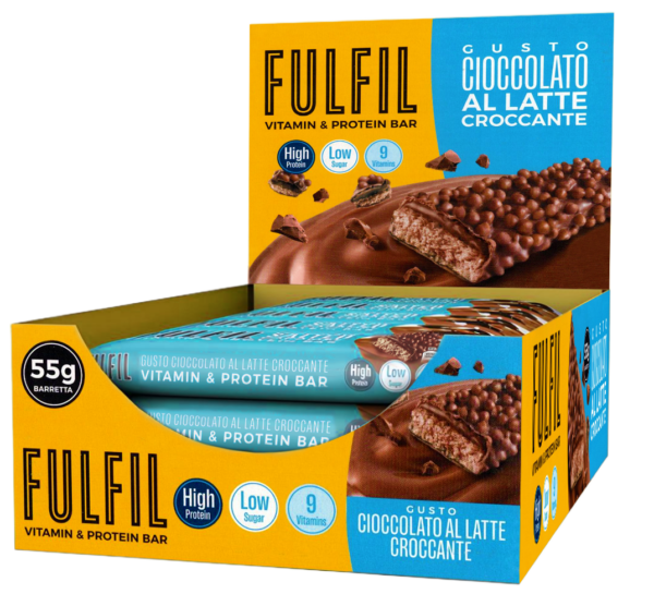 FulFil Barretta Cioccolato al Latte Croccante Box 15x55g