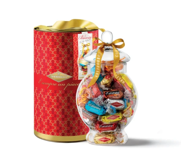 Condorelli Boccia in Vetro con Torroncini Assortiti 450g