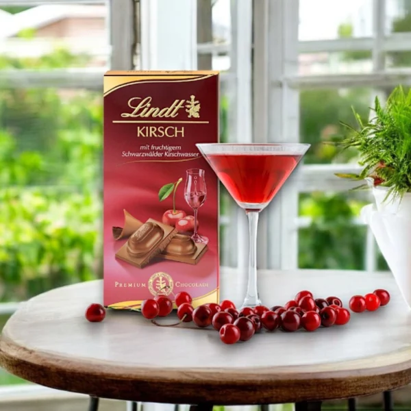 Lindt Kirsch Tavoletta di Cioccolato Alcolica 100g