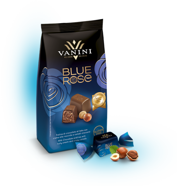 Vanini Blue Rose Praline al Cioccolato al latte 120g