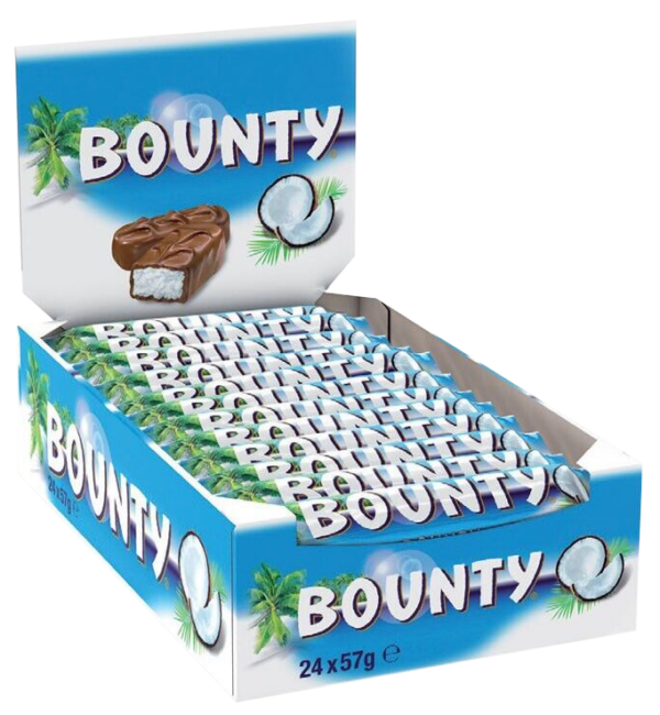 Bounty Barrette al Cocco con Cioccolato al Latte Box 24x57g