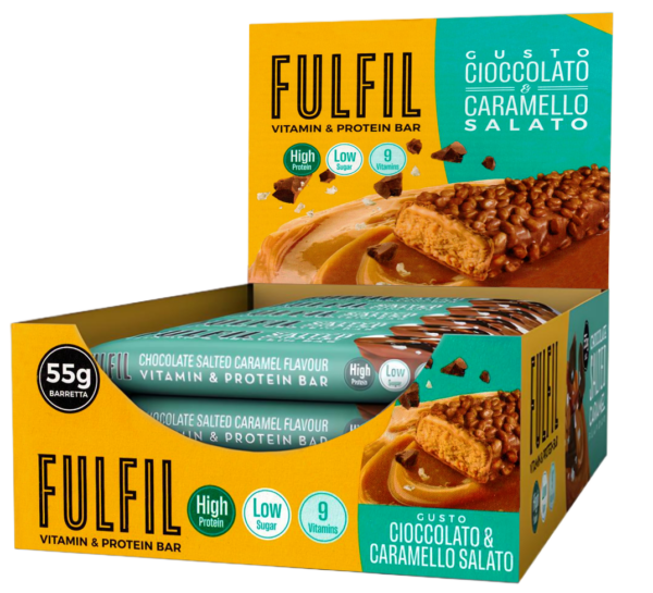 FulFil Barretta Cioccolato e Caramello Salato Box 15x55g box