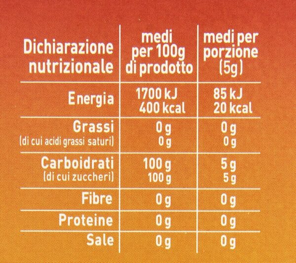 Eridania Zucchero di Canna in bustine 750g retro
