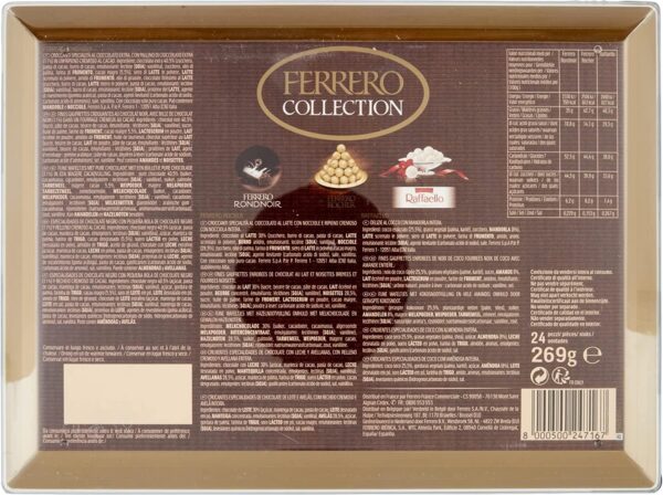 Ferrero Collection Confezione Assortita di Cioccolatini 269g retro