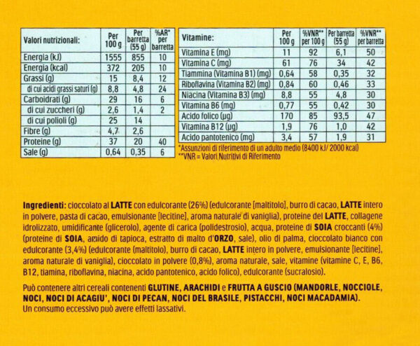 FulFil Barretta Cioccolato e Caramello Salato Box 15x55g retro