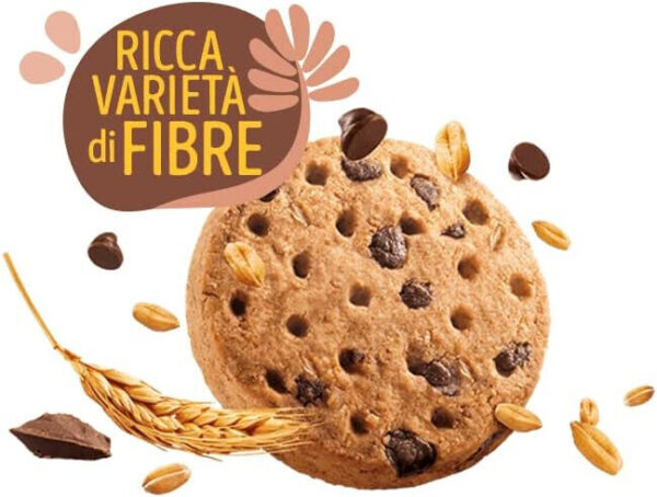 Misura Fibrextra Biscotti Farina Integrale con Gocce Cioccolato