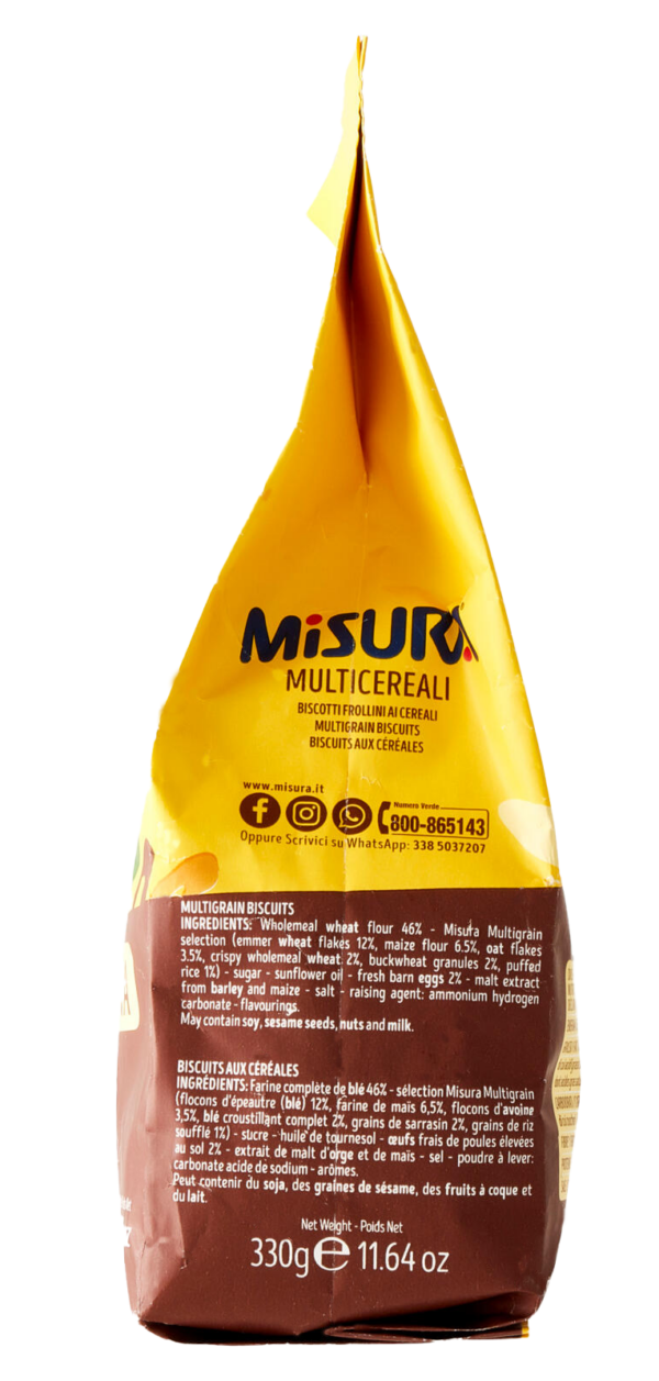 Misura Multicereali Biscotti con Farro, Mais e Avena 330g