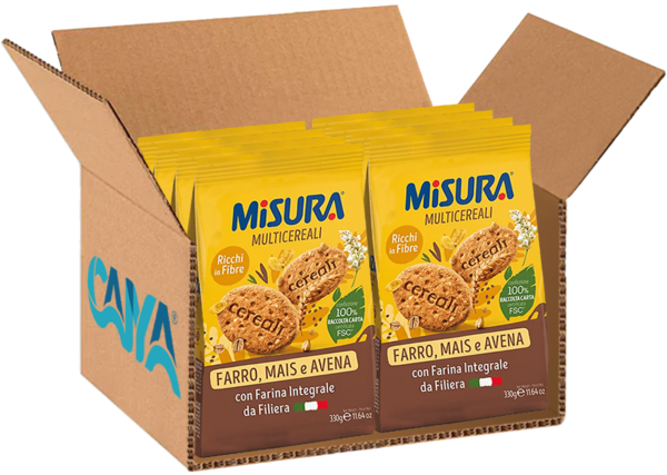 Misura Multicereali Biscotti con Farro, Mais e Avena 330g box