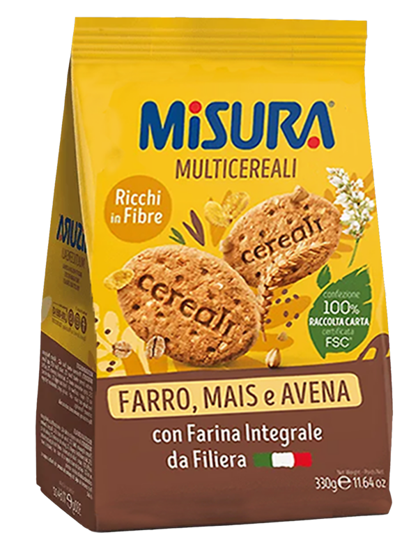 Misura Multicereali Biscotti con Farro, Mais e Avena 330g