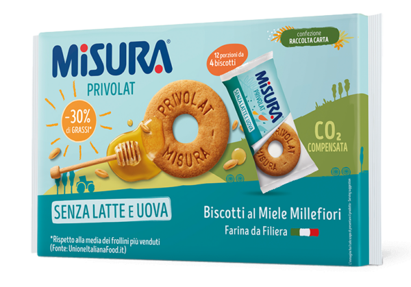 Misura Privolat Biscotti al Miele Senza Latte e Uova 400g