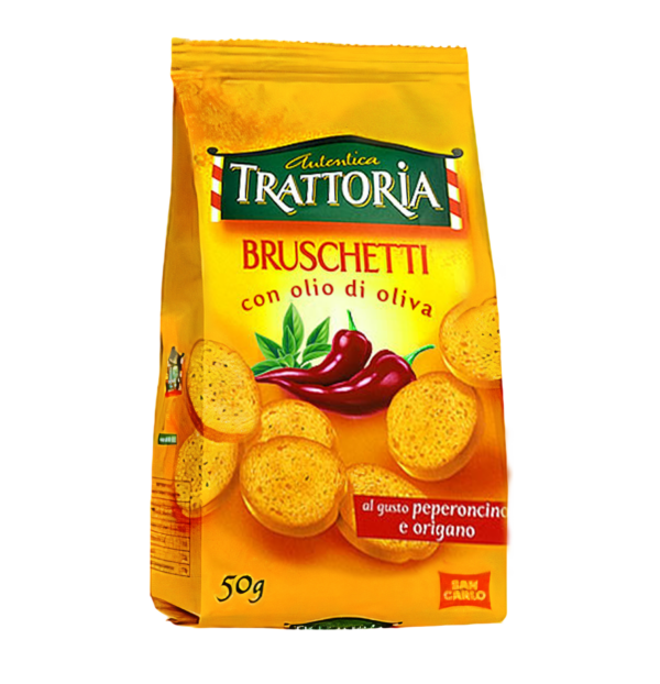 San Carlo Bruschetti "Autentica Trattoria" Crostini Peperoncino e Origano 10x50g
