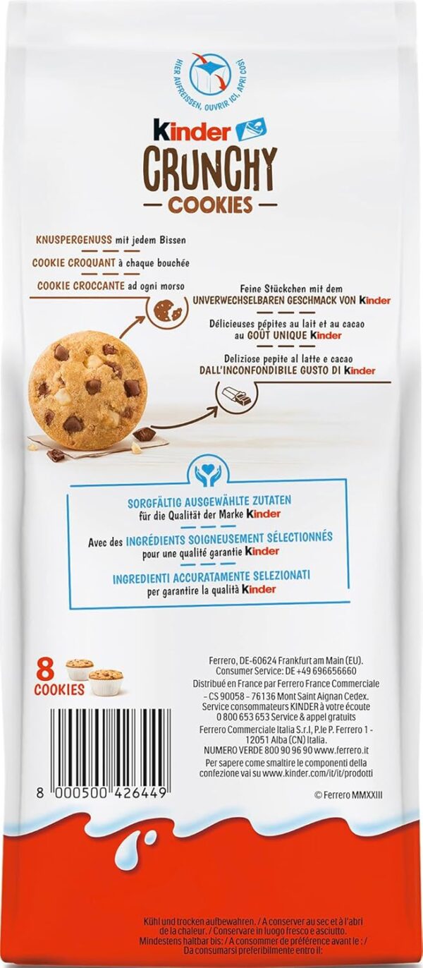 Kinder Crunchy Cookies 136g