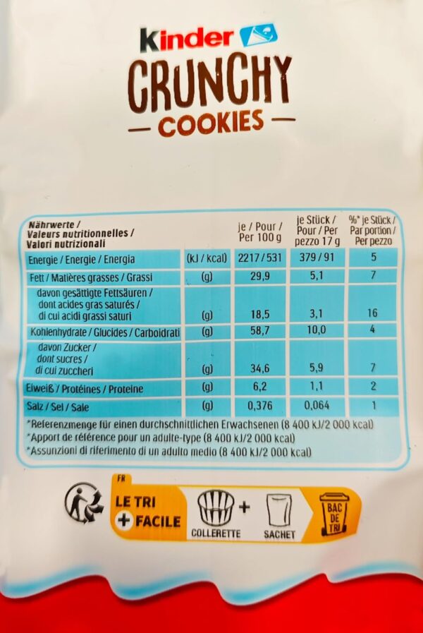 Kinder Crunchy Cookies 136g retro