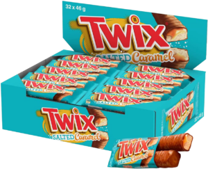 Twix Salted Caramel Barrette al Caramello Salato Box 32x46g
