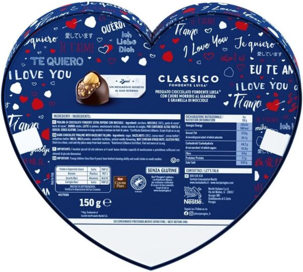 Baci Perugina Cuore Classico “Ti Amo” 75g retro