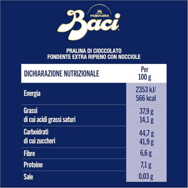 Baci Perugina Cuscino "Ti Amo" 75g tabella