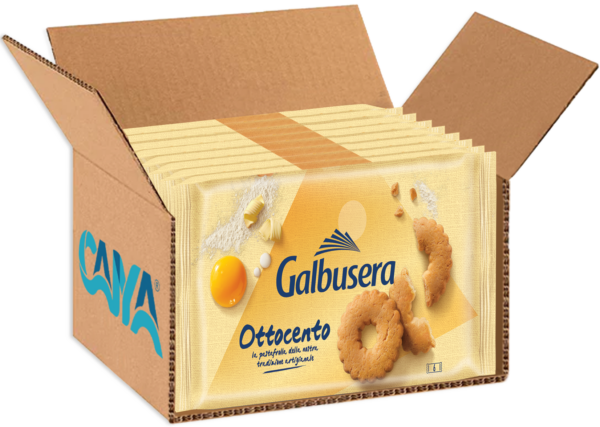 Galbusera Ottocento Biscotti di Pasta Frolla con Burro 250g box